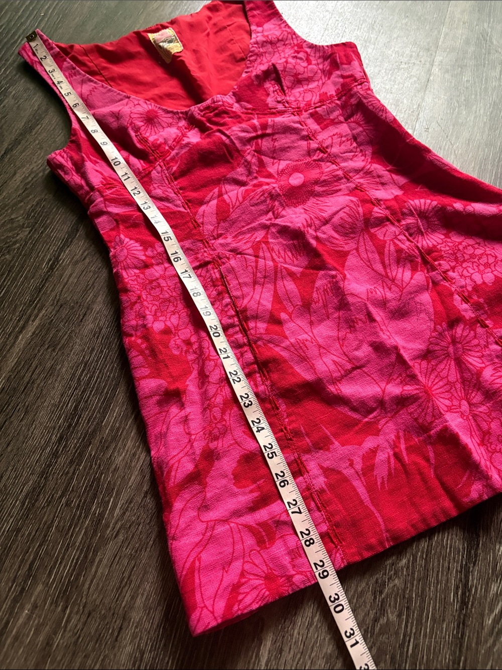 Free People Bright Fuchsia Floral Mini Dress - Picture 8 of 10